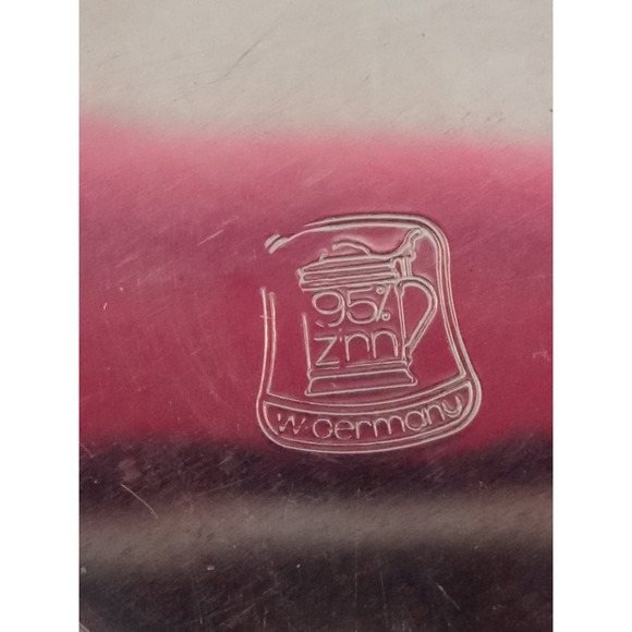 Vintage ALWE Cowboy Beer Stein W. Germany Heavy Glass Mug (shelf) - Picture 7 of 7